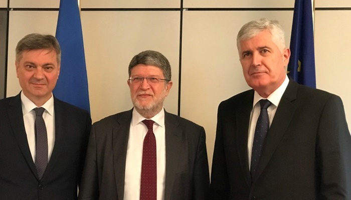 Zvizdić i Čović s Piculom: Opredijeljenost za članstvo BiH u EU