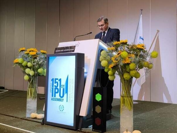 Zvizdić na zasjedanju IPU u Ženevi: Neophodno učiniti svijet boljim mjestom, konkretnim mjerama