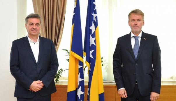 Zvizdić primio u nastupnu posjetu ambasadora Kraljevine Norveške u BiH