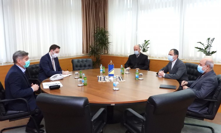 Zvizdić primio u nastupnu posjetu novog iranskog Ghelichkhana